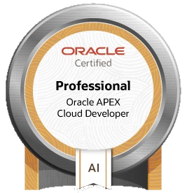 Oracle APEX Cloud Developer Certified Professional